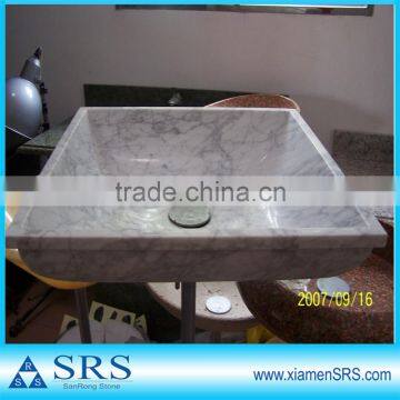 Top White Square Marble Sink