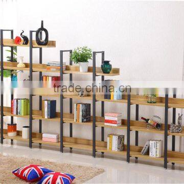 New Design Home Used Steel Bookshelf,Steel-wood Bookshelf photo-2