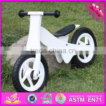 2016 New Design White Funny Children Wooden Balance Bike Without Pedals W16C154 photo-3