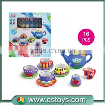 ceramic paiting tea set DIY toy