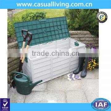 Garden storage plastic box Box Outdoor with 2 wheels and handle