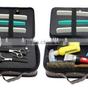 Black PU Handle Hairdresser Tool Organizer Bag photo-2