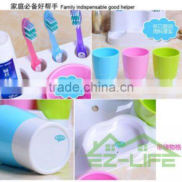 2017 Suction Cup Organizer Bathroom Toothbrush Holder With Cup photo-2