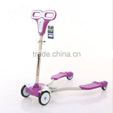 Factory Direct Supply Kids 4 Wheel Kick Scooter /scooter Kids New Model / Widen Pedal Cheap Kids Scooter photo-3
