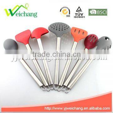 WCE247F Premium Silicone Utensils Spoon Cooking Utensil Gadgets Set With S.S. Handle photo-5