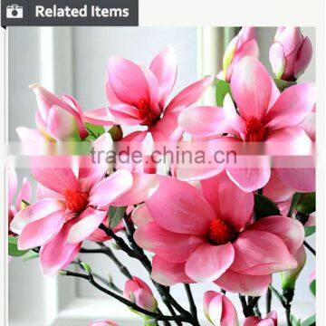 Real Touch Magnolia for Valentine's Day Present Wholesale Artificial Flowers photo-5