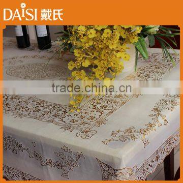 137cm*183cm Elegent PVC Lace Long Table Cloth for Banquet photo-2