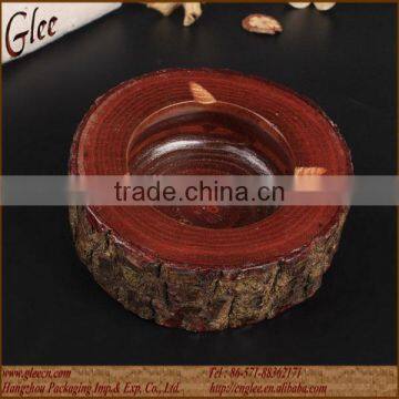 Natural Bark Wood Ashtray photo-2