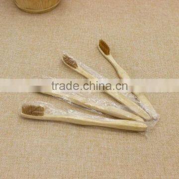 Ec-friendly nice-looking custom natural color bamboo toothbrush