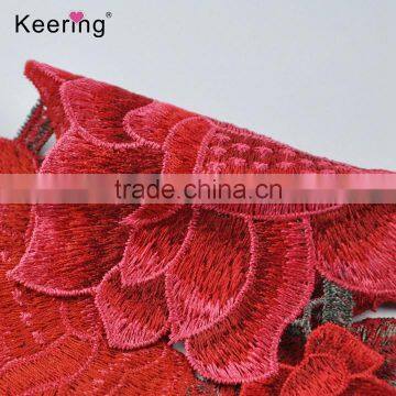 Flower Motifs Embroidery Patches Applique Fot Sewing Crafts Cloth photo-2