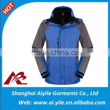 Blue Waterproof thermal cycling jerseys jackets printing LOGO
