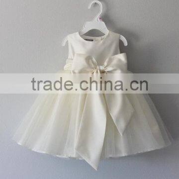 Perfect Special Occasion Flower Kids Girls Dress With Tulle Skirt Girls Tutu Dress Bow At Back Beautiful Model 2016 HSD5838 photo-5