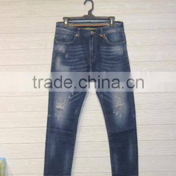 GZY Fashion Wash Denim Jeans Men Maternity Jeans Pant and Shirt photo-4