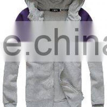 Splicing Hoodies,two-tone CVC Fabric Hoodies photo-4