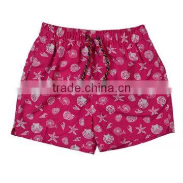 Best Quality Sea Star Print Pink Kids Board Shorts photo-2
