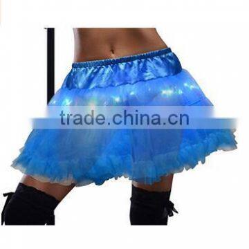 Women's LED Light Up Skirt Tutu Rave Party Costumes TUTU Petticoat Crinoline Mini Dress photo-4