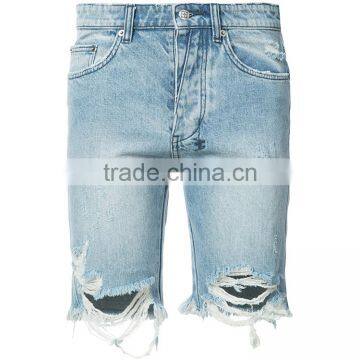 Top Design Men's Denim Short Pants Custom Jean Pants Fashion Shorts photo-5