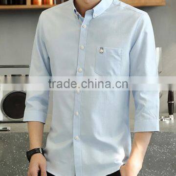 Zm35622a Casual Summer Tops Fashion Korean Slim Men's Blouse photo-6