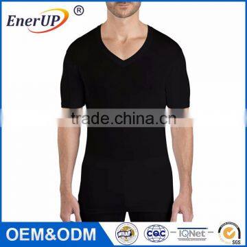 Black t Shirt Using Sweat Armpit Shields photo-5