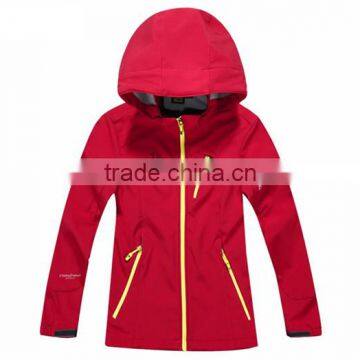 High Performance Breathable And Waterproof Children Winter Softshell Jacket