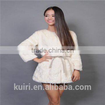 2016 women coat long faux rabbit fur coat price factory direct