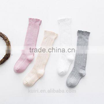 Baby Top Fashion Pure Color Kids Socks Soft 100% Cotton Kawaii Boys Girls Knee Long Socks Children's Leg Warmers High Socks photo-2