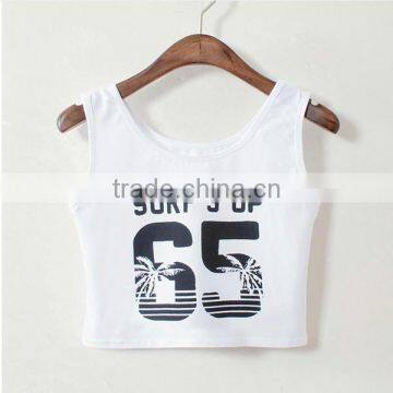 2015 New Arrival Design Your Own Numbers Sexy Young Lady Short camisoles