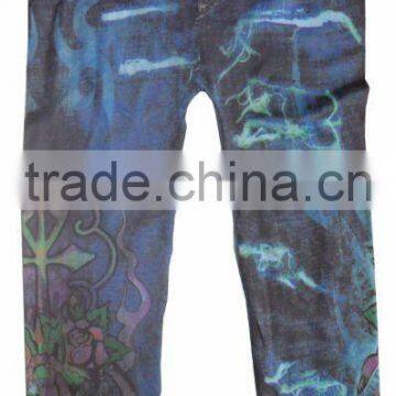 hot sell coloful printed seamless ladies legging