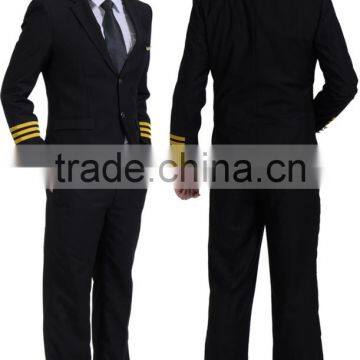 Juqian OEM Tailor Made Good Looking Mens Airline Pilot Uniform Pilot Military Uniform photo-2