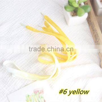 8mm Flat Yello Print Color Sneakers Shoelaces~In Stock Gradient Print Color Laces~Customized Yeezy Flat Laces~Retail Packaging