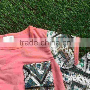 Wholesale Little Girls Boutique Remake Clothing Sets Girls Capri Sets Girls Ruffle Pant Set Girls Boutique Clothing Spring 2016 photo-5