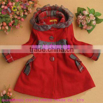 Classic Warm Children Woolen Coat With Hoody photo-2
