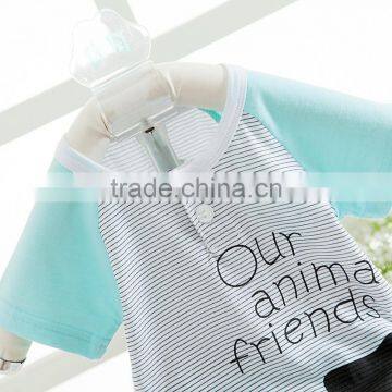 Wholesale Summer Cotton Printing Girls Cheap Newborn Baby Clothing Set photo-3