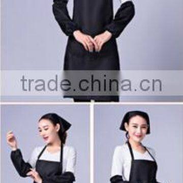 Cute Apron Custom LOGO Print Ads Kitchen Chef Coffee Hotel Men and Women Overalls photo-5