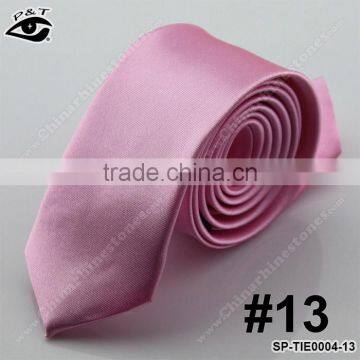 22 Colors NECK TIE SILK TIE SKINNY SOLID NECK TIE photo-4