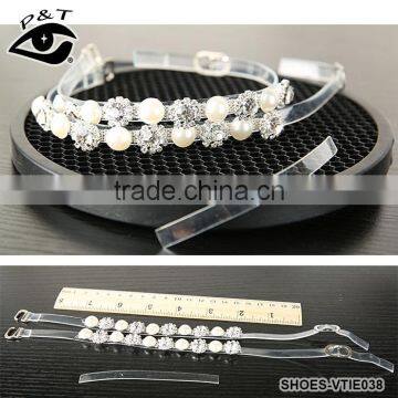 2017 New Arrival Beautiful Pearl Crystal Anklets for Shoes Decorations photo-2