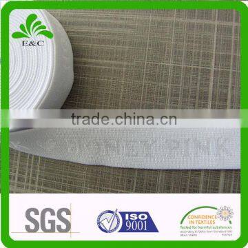 Fashion Shiny Jacquard Woven Elastic Custom Logo Tape for Underwear photo-2