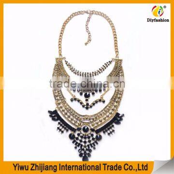 Fashion Jewelry 2016 New European and American Jewelry Multilayer Alloy Diamond Necklaces Pendants For Woman photo-3