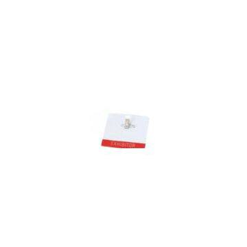 Spring jaw clip custom landscape model PVC ID card, Conference Name Badge Holders