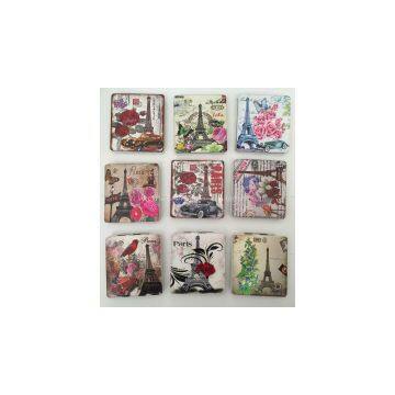 Eiffel Tower Print PU Pocket Mirror LFM6237