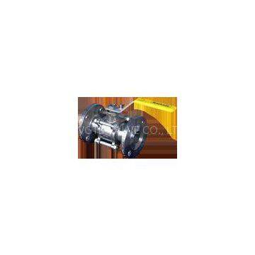 Stainless Steel 3PC flanged end ball valve PN40