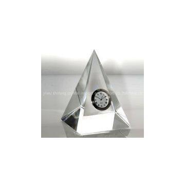crystal table clock for office table decoration