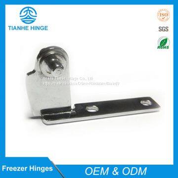 Middle hinge for refrigerator doors