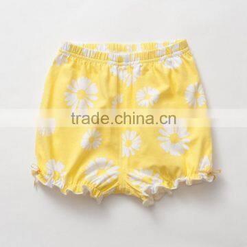 Casual Elastic Waist Girls Print Short Baby Bloomers Wholesale