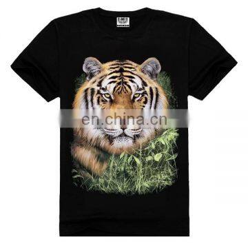 Tiger printed 100% cotton tshirts,wholesale t-shirts,t-shirts in bulk