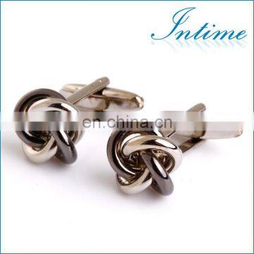 High Quality Silver Metal Knot Cufflinks