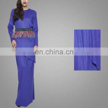 Modern Pleated Baju Kurung Beautiful Abaya 2017 Islamic Wear photo-4