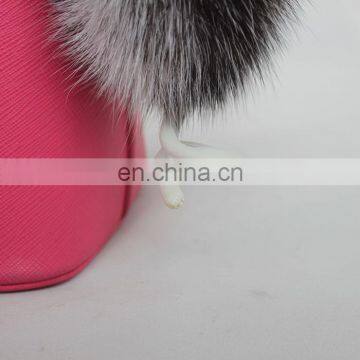Popular New Keyring Accessory Genuine Fox Fur Custom Hedgehog Fur Keychain photo-6