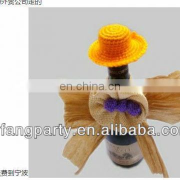 Tequila wine bottle hat JPH14, mini sombrero mexican hat for decoration of the bottle