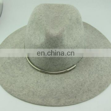 Mix grey fedora hat, big brim